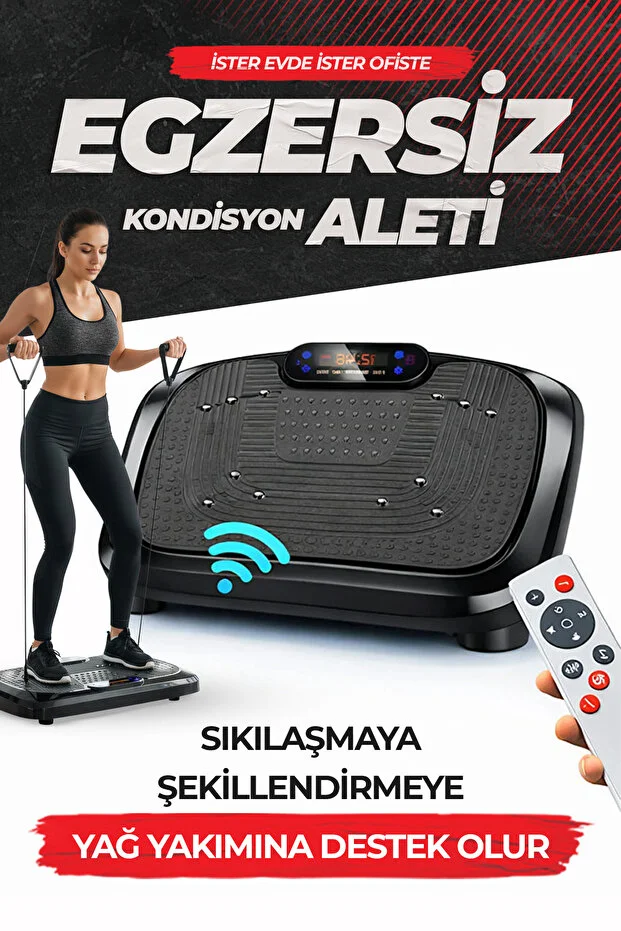 Evde Yüksek Titreşimli Spor Aleti – Cilt Sıkılaştırıcı Egzersiz Masaj Aleti